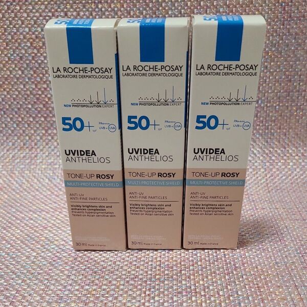 ラロッシュポゼ UVイデア XL プロテクショントーンアップ ローズ 化粧下地 日焼け止め 3本【新品/未開封品】