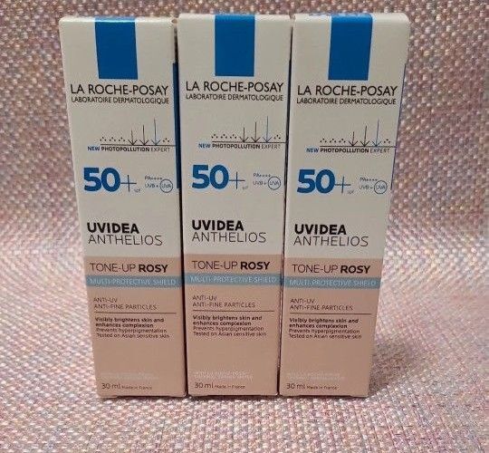 ラロッシュポゼ UVイデア XL プロテクショントーンアップ ローズ 化粧下地 日焼け止め 3本【新品/未開封品】