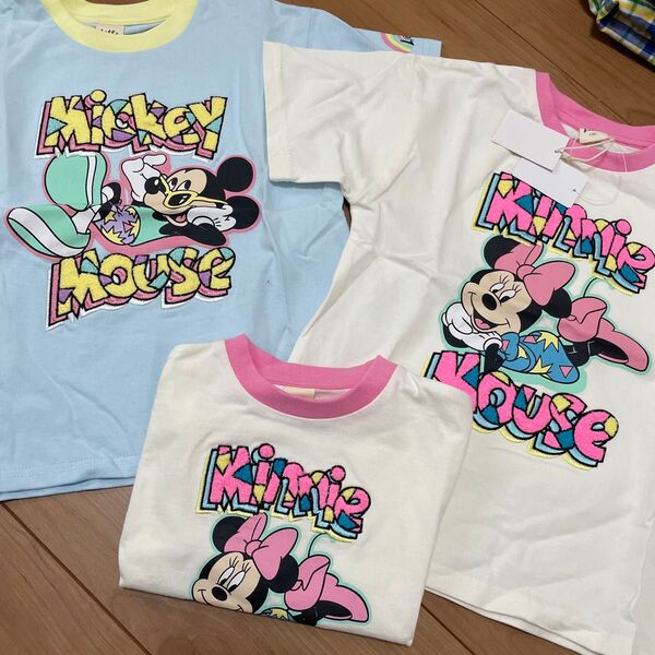 しまむら リトシー Tシャツ トップス ミッキー ミニー リンクコーデ お揃い