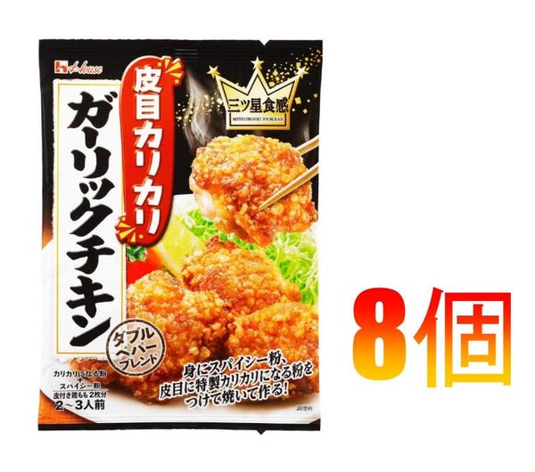 ファンシーおなまえシール【8個】ハウス 三ツ星食感 皮目カリカリガーリックチキン 33.6g