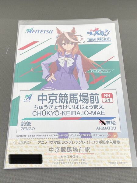 名鉄 ウマ娘 シンデレラグレイ ポストカード シンボリルドルフ 中京競馬場前駅