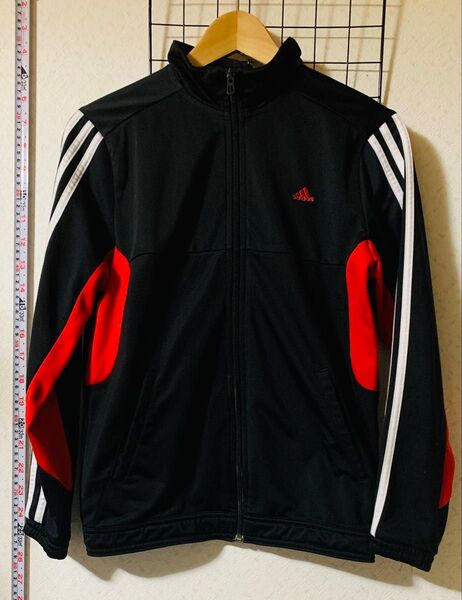 adidas アディダス ジャージジャケット スポーツウェア ジップアップ トレーニングウェア 160 子供服 サッカーウェア