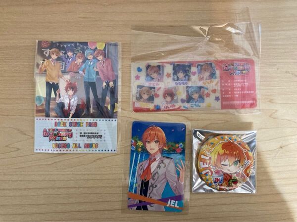 すとぷり ジェルくん グッズ 特典 シール カード缶バッジ セット