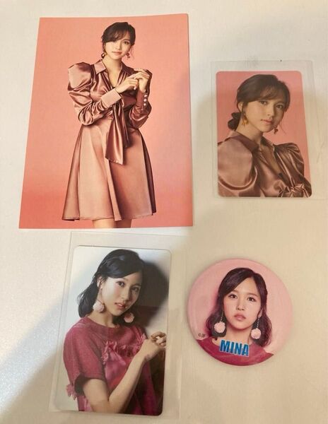 TWICE ミナ 公式 トレカ フォトカード 缶バッジセット ⑥ トレカ グッズセット