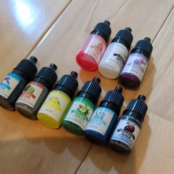 レジン着色料 9色セット 5ml/UVレジン エポキシレジン カラーエッセンス