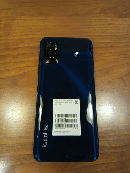 Xiaomi Redmi Note 10T レドミノート 美品 ブルー青 手帳型ケース付き