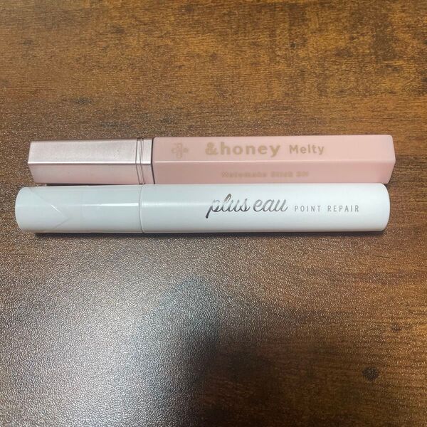 &honey マトメイク スティックSH ヘアスティック プリュスオー ポイントリペア 2点まとめ 中古品