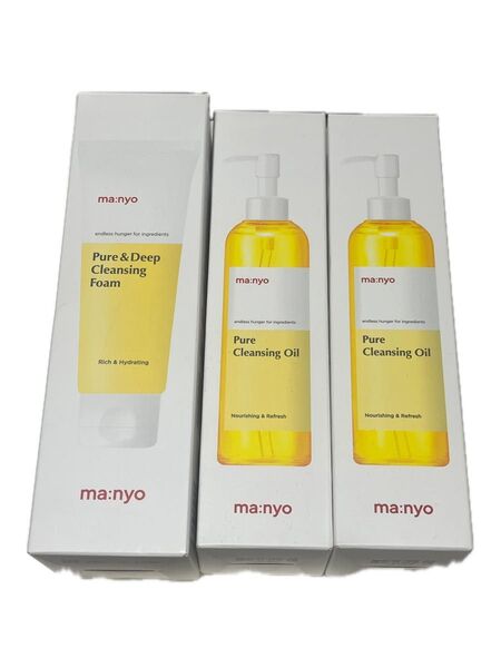 魔女工場 manyo クレンジングオイル2本 洗顔1本 まとめ売り 新品