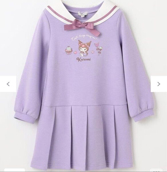 新品 anyfam エニィファム サンリオ クロミ ワンピース 紫 130