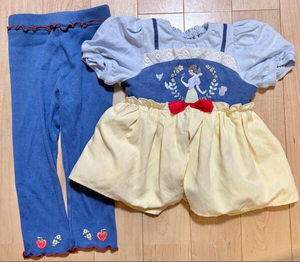 美品 cottoli コトリ 白雪姫 チュニック&レギンスセット
