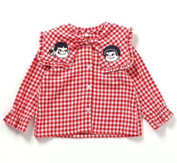 新品 アプレレクール PEKO&POKO フリルセーラーカラーチュニック 120