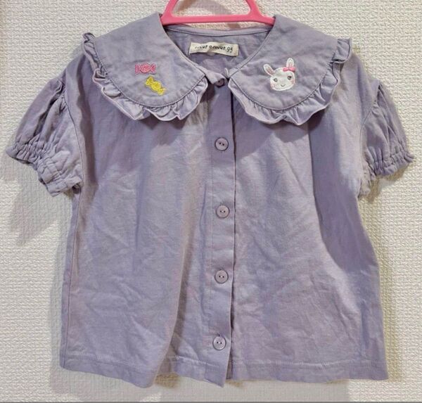 美品 クーラクール うさみみブラウス グレー 95