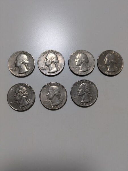 アメリカ USA 銀貨 25セント おまとめ コイン 古銭 コレクション 貨幣