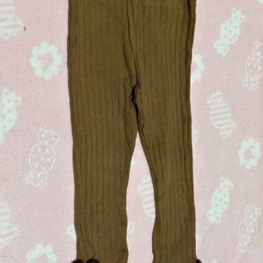 (美品) ラポシェビスキュイ ブラウン スパッツ 90cm