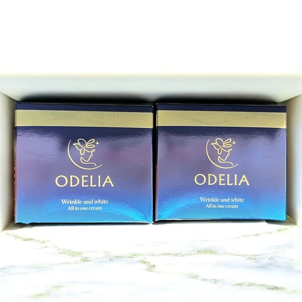 【新品・匿名配送・即購入可】ODELIA リンクル&ホワイト AIO クリーム 50g×2個 銀座ステファニー オディリア