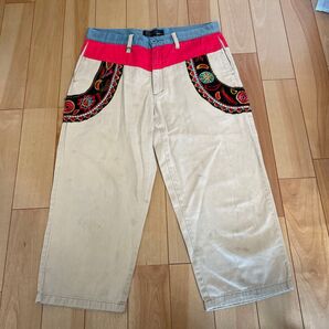 ALDISE クロップドパンツ 刺繍 カラフル【限定】【超レア】