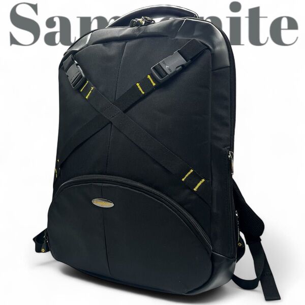 美品 Samsonite サムソナイト ビジネスバッグ メンズ リュック A4収納可能 大容量 0750