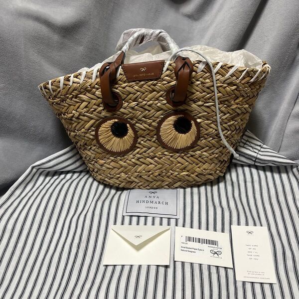 アニヤハインドマーチ ANYA HINDMARCH 本物 アイズ eyes 新品 未使用 かごバッグ カゴバッグ