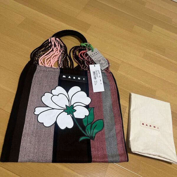 MARNI マルニ 新品 本物 ハンモックバッグ フラワープリント フラワーカフェ マルニマーケット