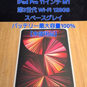 iPad Pro 第3世代 11インチ Wi-Fi メモリ16GB 1TB 充電回数2回 最大容量100%【未使用品】