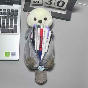 筆箱 ラッコ ポーチケース アニマル ペンケース 小物入れ うさぎ 犬 猫