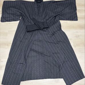 メンズ浴衣 ストライプ柄