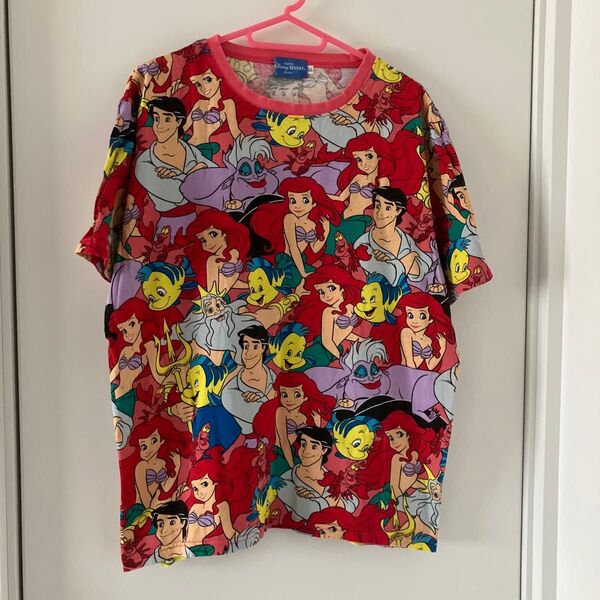TDR 東京ディズニーリゾート アリエル リトルマーメイド 総柄半袖Tシャツ LL Disney