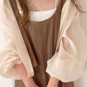 【美品/タグ付き】 choco さん しまむら シアードロストブルゾン Mサイズ