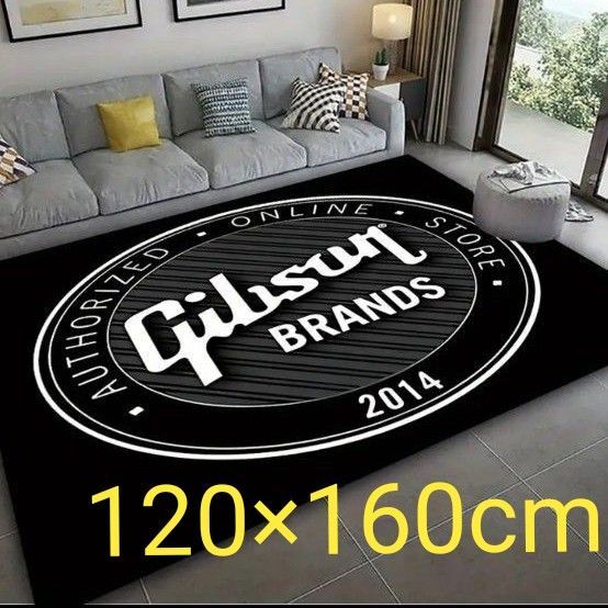 【新品 お得!アウトレット】Gibson ギブソン ラグ マット カーペット インテリア ギター アメリカン 特大 大判