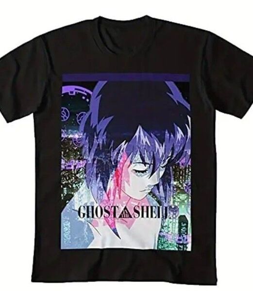 【新品】攻殻機動隊 草薙素子 素子 Tシャツ ブラック メンズ XL