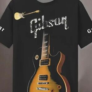 【新品】Gibson ギブソン Tシャツ レスポール ギター 黒 ブラック 輸入品 M XL 相当 ロックT