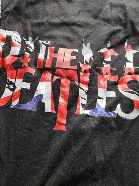 【美品】BEATLES ビートルズ Tシャツ 古着 ビンテージ ヘルプ シルエット S L メンズ 黒 ブラック