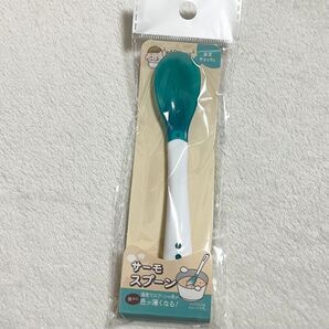 【新品未使用】セリア サーモスプーン 1本 スプーン 離乳食 カトラリー ベビー ミルク