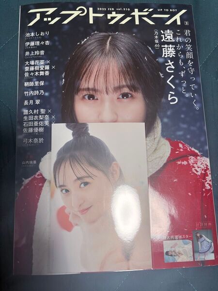 アップトゥボーイ 2022 FEB vol.310 遠藤さくら ポストカード&ポスター付き