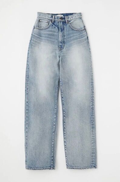 moussy HW DAMAGE LOOSE STRAIGHT デニムパンツ ストレートデニム メンズライク ルーズデニム