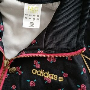 adidas NEO LABEL ジャージ 薔薇柄 黒 ピンク OT
