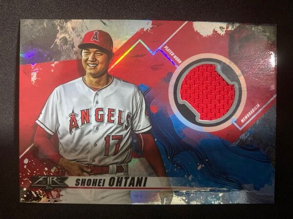 大谷翔平topps 2019 FireBaseball RelicCardと panini MajesticMaterials