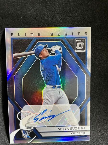 鈴木誠也 2022 panini Donruss Optic Rookie Silver Prizm サイン入りカード