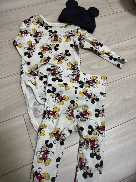 ディズニー ミッキー h&m セットアップ ロンパース ボディスーツ ズボン ボトムス パンツ ベビー