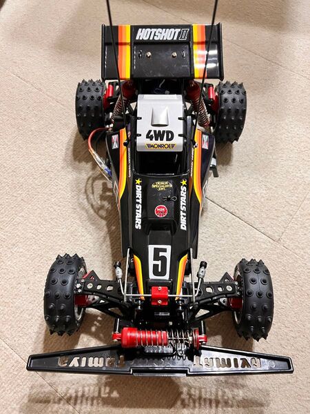 タミヤ ラジコン バギー ホットショットII 当時物+復刻パーツ メカ付き