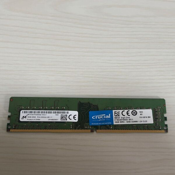 DDR4 16GB Crucial DDR4-3200 PC4-25600 Micron