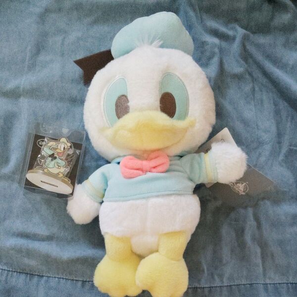 【未使用】 クリップ&ドナルドダック ぬいぐるみ ディズニーストア Disney