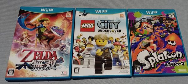 WiiU ソフト 3本セット ゼルダ無双 レゴシティ スプラトゥーン