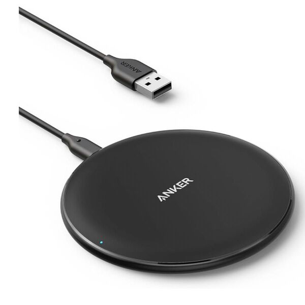 【美品】ANKER/ワイヤレス充電器/10W/黒/USBケーブル付き