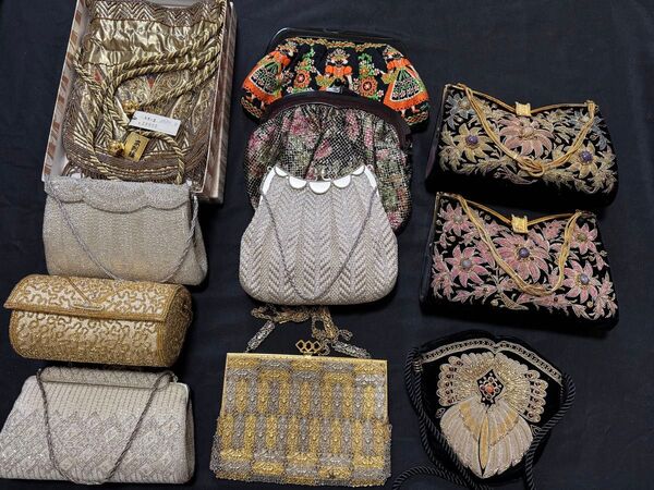 皇室御用達 Lumy ルミーはしもと等 久家道子 ビーズバッグ まとめ売り 11点 高級ビンテージ パーティーバッグ バラ売り不可
