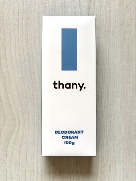 【新品未開封品】thany. デオドラントクリーム 100g 医薬部外品 わきがクリーム 薬用 コスモビューティー