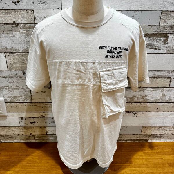 【AVIREX】バックサイドポケット Tシャツ Lサイズ