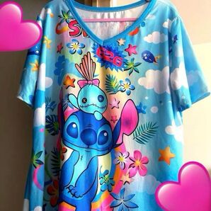 スティッチの空のTシャツ