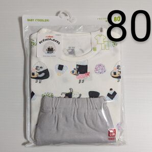 ユニクロ ドライパジャマ 半袖 パンどろぼう 80