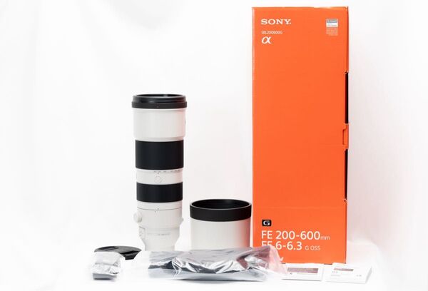 防湿庫保管 SONY FE 200-600mm F5.6-6.3 G OSS SEL200600G 未使用付属品 元箱 説明書